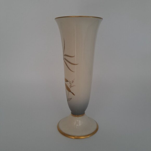 Vintage Alka Bavaria Kathalena Porcelain Vase With Gold Floral Design - Picture 5 of 12